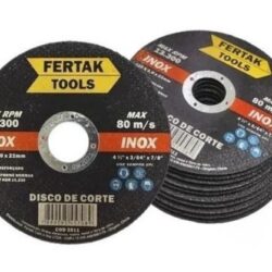 DISCO CORTE INOX 115MM 4.1/2 1,0 22MM FERTAK 2811