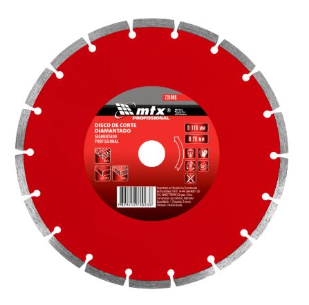 DISCO DIAMANTADO SEG 4" 110 X 20MM MTX - 731049