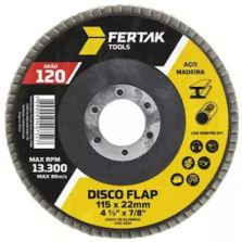 DISCO FLAP 115MM 4.1/2 - GRAO 120 FERTAK 2820