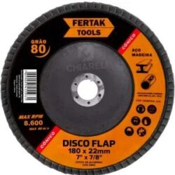DISCO FLAP 180MM 7" - GRAO 80 FERTAK 2824