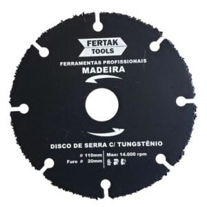 DISCO MADEIRA 110X20MM TUNGSTENIO FERTAK 280010