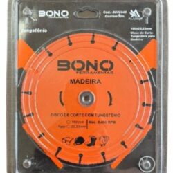 DISCO DE CORTE TUNGSTENIO 7" 180X22,23MM BONO 71/2 MADEIRA