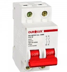 DISJUNTOR DIN BIP 2X16A (C) OUROLUX 26067