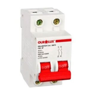 DISJUNTOR DIN BIP 2X63A (C) OUROLUX 26073