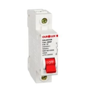 DISJUNTOR DIN UNIP 1X16A (C) OUROLUX 26047