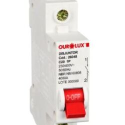 DISJUNTOR DIN UNIP 1X20A (C) OUROLUX 26048