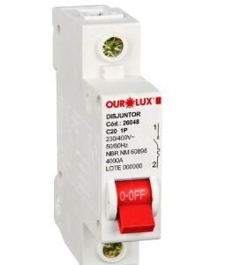 DISJUNTOR DIN UNIP 1X20A (C) OUROLUX 26048