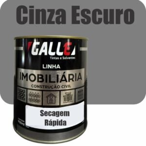 ESMALTE SINTETICO SECAGEM RAPIDA BRILHANTE 0,9L CINZA ESCURO GALLE
