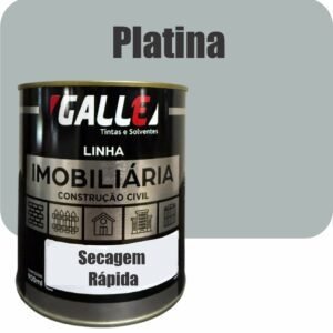 ESMALTE SINTETICO SECAGEM RAPIDA BRILHANTE 0,9L PLATINA GALLE