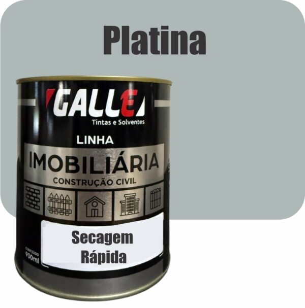 ESMALTE SINTETICO SECAGEM RAPIDA BRILHANTE 0,9L PLATINA GALLE