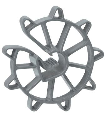 ESPACADOR CIRCULAR COLUNA 2,5 ROSETA PVC