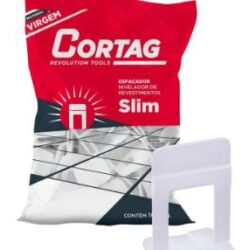 ESPAÇADOR NIVELADOR PISO SLIM CORTAG 1,0MM PACOTE C/100 61534