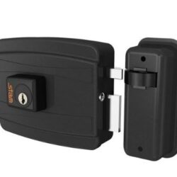 FECHADURA ELETRICA CIL.40MM (ABRE P/DENTRO EXTERNA) PRETO STAM 56327