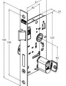 FECHADURA ROSETA RED INOX (13) 803/13 EXTERNA STAM 36018