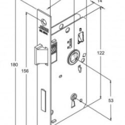 FECHADURA ROSETA QUAD (21) 813/21 INTERNA STAM 38482