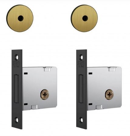 FECHADURA AUXILIAR 1004 ROSETA OXIDADO TETRA (PAR) STAM 10979