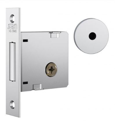 FECHADURA AUXILIAR 1004 ROSETA INOX TETRA STAM 10985