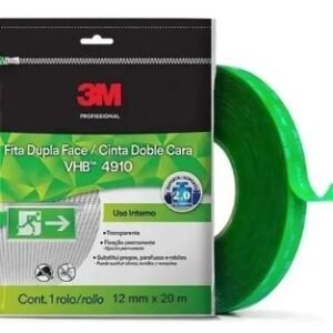 FITA DUPLA VHB FACE 12MMX20M 4910 PROFISSIONAL 3M