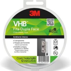 FITA DUPLA VHB FACE 12MMX5M 4910 PROFISSIONAL 3M