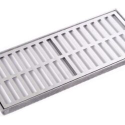 GRELHA ALUMINIO 20X50 COM PORTA GRELHA BREC