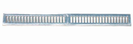 GRELHA ALUMINIO COM PORTA GRELHA 10X100CM PRIME ALUMINIO