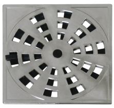 GRELHA GIRAT. QD. CROM. 15X15CM ASTRA GRB6