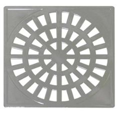 GRELHA QUADRADA CROMADA 15X15CM GR18 ASTRA