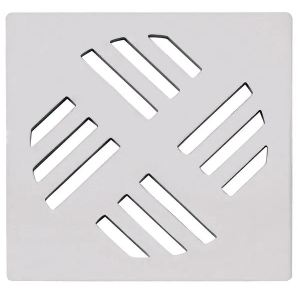 GRELHA QUADRADA CROMADA 9,4X9,4CM ASTRA GR14