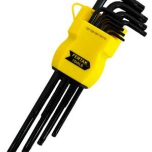 JOGO CHAVE LONGA TORQUE 9PCS CRV TOP - FERTAK 2405