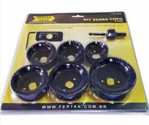 JOGO (KIT) SERRA COPO 9 PCS FERTAK 2903