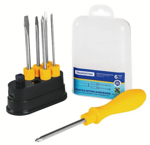 JOGO CHAVES DE FENDA 6PCS TRAMONTINA 41110/506