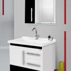 KIT LIFE 60CM BRANCO/PRETO FABRIBAM COM PÉS