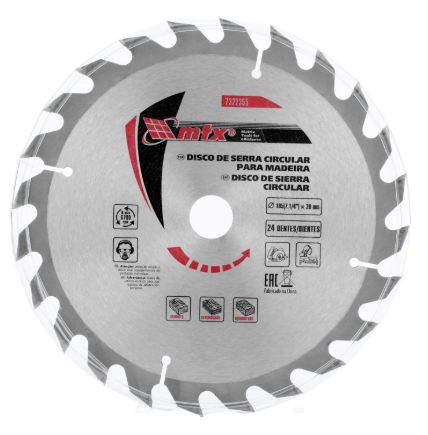 DISCO SERRA CIRC WIDEA 185 7.1/4 x 20 MM x 24 DENTES //MTX 7322355