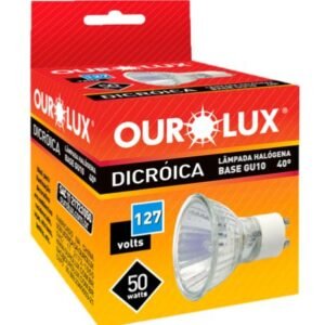 LAMP DICROICA GU10 127V 50W OUROLUX 01386
