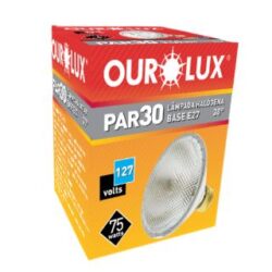 LAMP HALOGENA PAR30 127V 75W 30. CURTA OUROLUX 01360