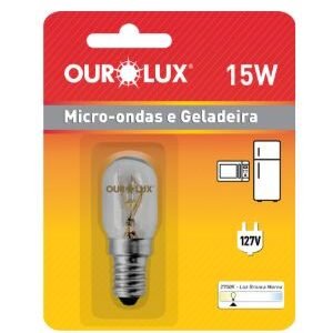 LAMPADA GELAD MICROONDAS E-14 15W 127V OUROLUX 02039