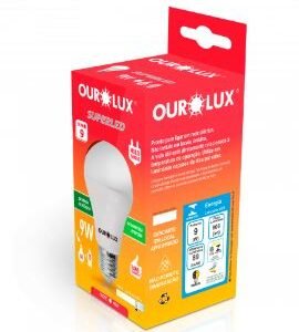 LAMPADA SUPERLED OURO 9W BIV 6500K OUROLUX 20031