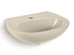 LAVATORIO PARA COLUNA SABARA 46X35 AREIA ICASA IL3202 (SEM COLUNA)