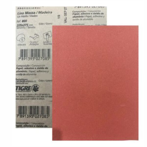 LIXA MASSA TIGRE G120 PROFISSIONAL 225X275MM REF800