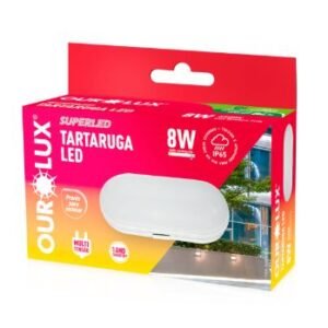 LUM TARTARUGA LED 8W BIV 6500K OVAL OUROLUX 05800