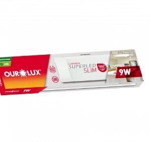 LUMINARIA LED SLIM 30CM 9W BIV 6500K OUROLUX 05898