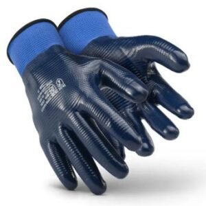LUVA NITRIL WAVE AZUL TAM.8 (M) SUPER SAFETY
