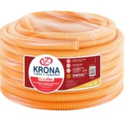 ELETRODUTO CORRUGADO LARANJA ROLO 50M 3/4" (25MM) KRONA#