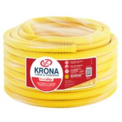 ELETRODUTO CORRUGADO AMARELO 3/4" (25MM) ROLO 50M KRONA