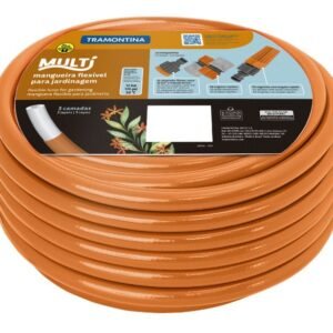 MANGUEIRA JARDIM MULTI PVC LARANJA 1/2 15M TRAMONTINA