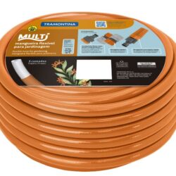 KIT MANGUEIRA 1/2' MULTI LARANJA P/JARDIM 20M TRAMONTINA