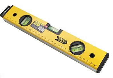 NIVEL ALUMINIO 12" 30CM REFORÇAD PRETO FERTAK 6302