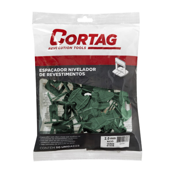 NIVELA PISO CORTAG ECO (VERDE) 2,0MM -PCT 50 61338
