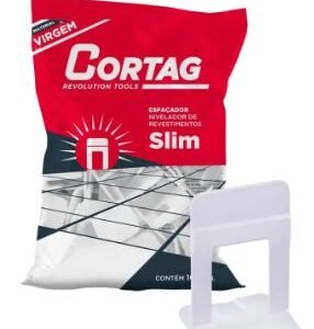 ESPAÇADOR NIVELADOR PISO SLIM CORTAG 1,5MM PACOTE C/100 61535