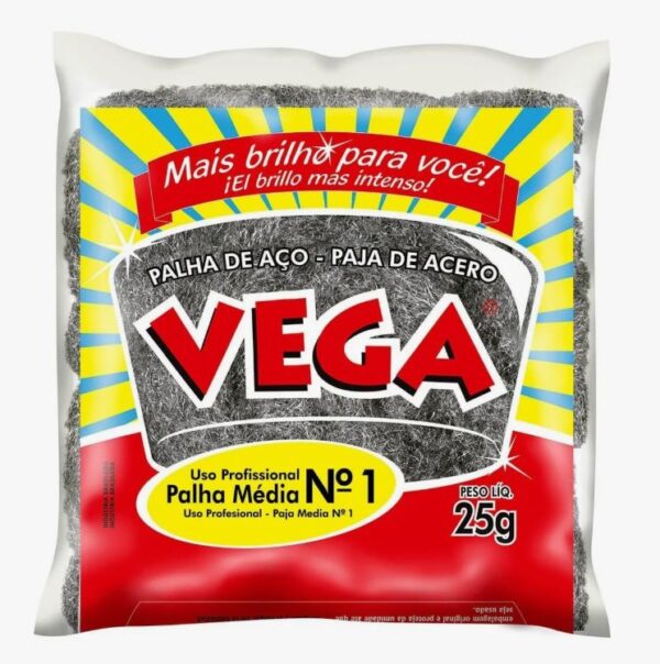 PALHA AÇO N.1 25G VEGA